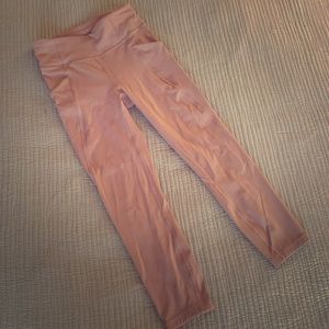 Lululemon leggings! size 4, worn once, pink mauve